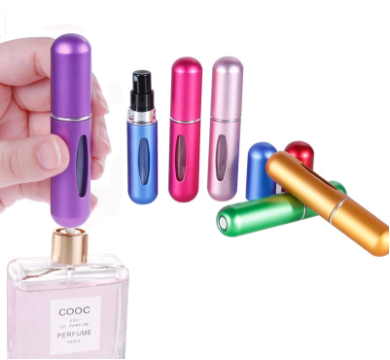 Portable Refillable Mini Perfume Atomizer | Travel-Size Spray Bottle | Random Color | 5ml/8ml