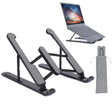 Plastic Foldable & Portal Laptop Stand | Light Weight | Adjustable | High Quality Plastic Rod